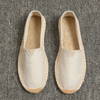 Espadrilles Homme Lin Été - Chaussures Artisanales Semelle Toile