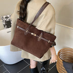 Bolso Tote Retro Gran Capacidad Mujer — Vintage Chic FuturaTrend