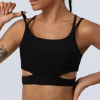 Top Sport Dos Nu Côtelé Femme - Gilet Fitness Slim