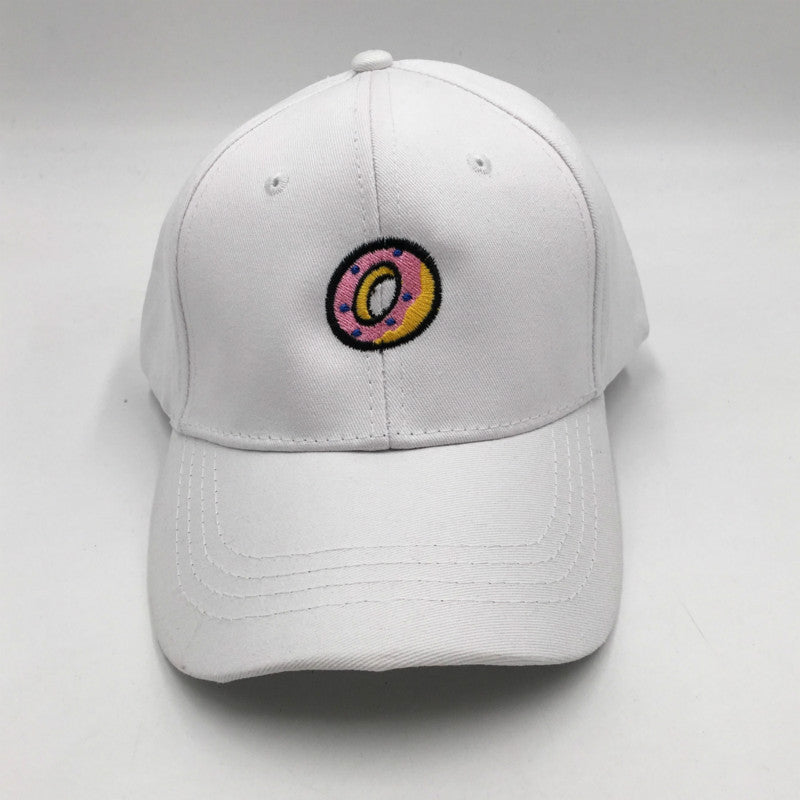 Gorra de béisbol con rosquilla bordada - Sombrero de moda de verano para mujer