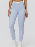 Legging Gainant Femme Taille Haute – Tissu NakedFeel Nervuré Bicolore