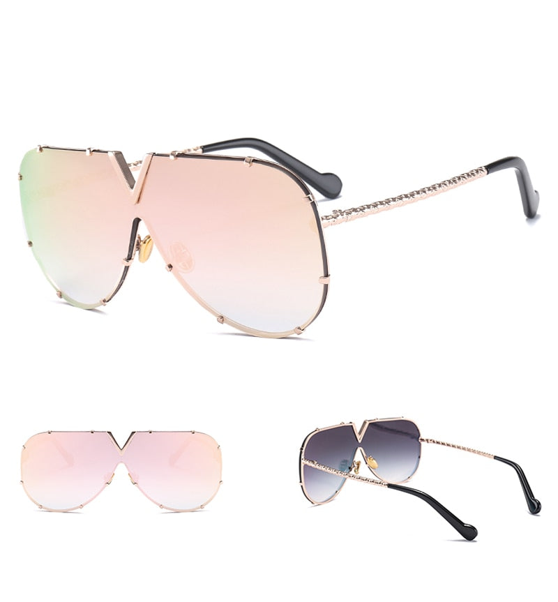 Lunettes de Soleil Sans Monture - Rivets Unisexe