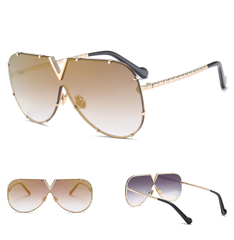 Lunettes de Soleil Sans Monture - Rivets Unisexe