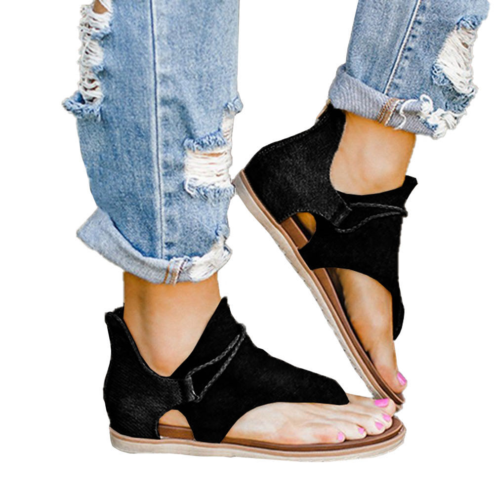 Women's Floral Platform Sandals - Plus Size