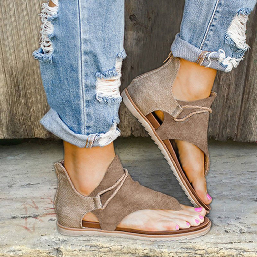 Women's Floral Platform Sandals - Plus Size