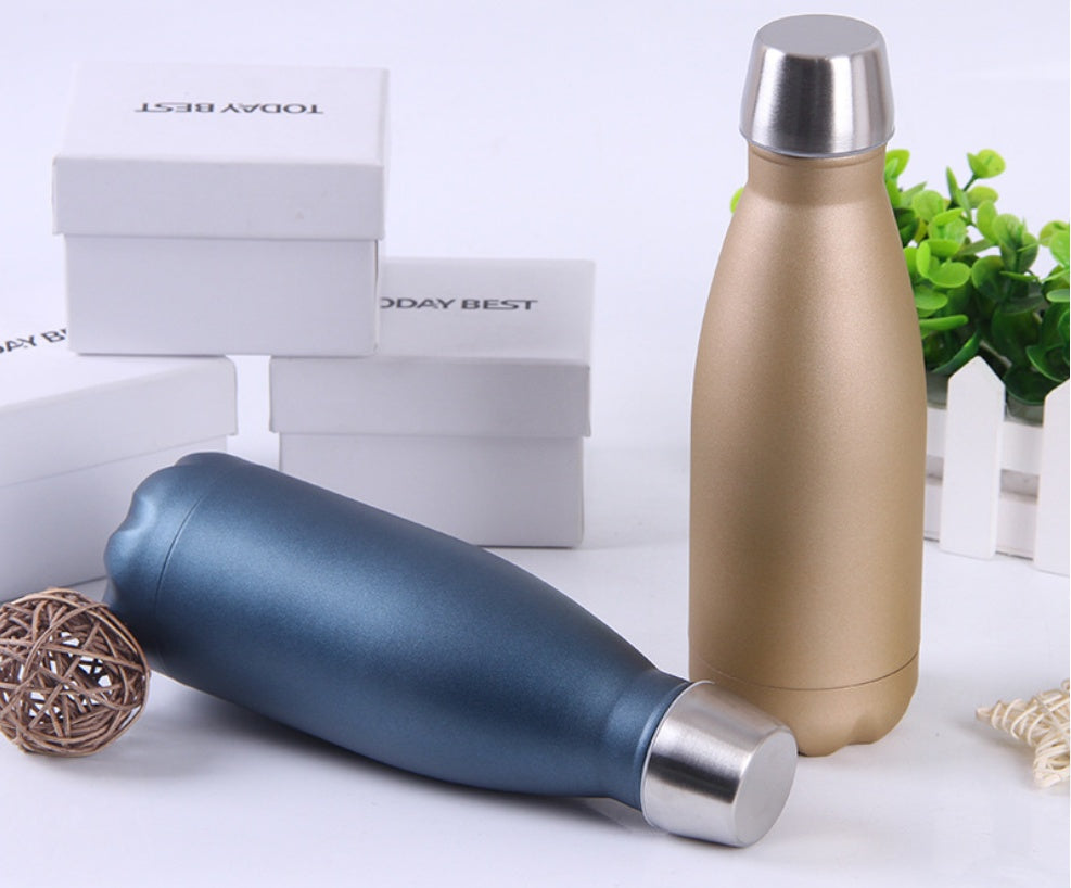 Gourde Thermos 350ml Double Paroi — Inox Compact Voyage & Café