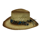 Sombrero vaquero de paja para verano - Elegante sombrero vaquero para mujer