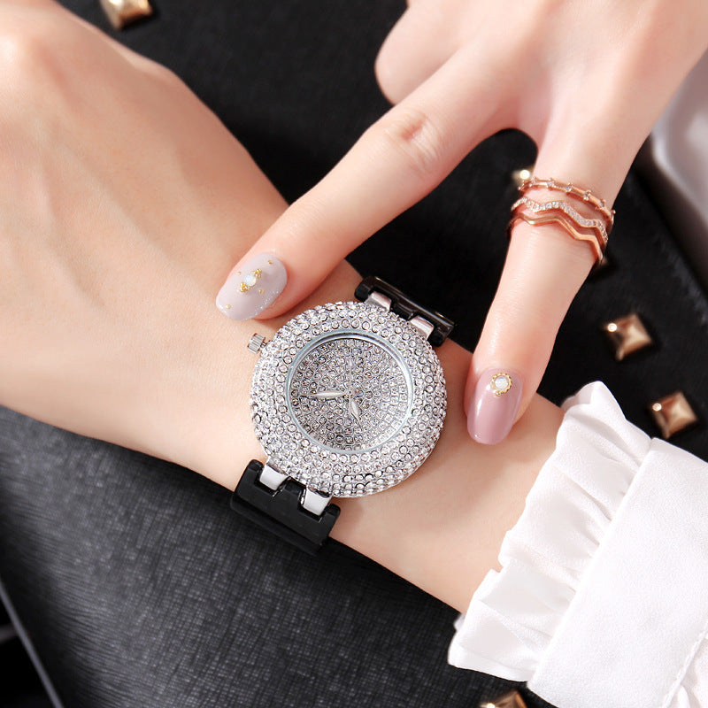 Montre Femme Luxe - Cadran Gypsophile Diamants