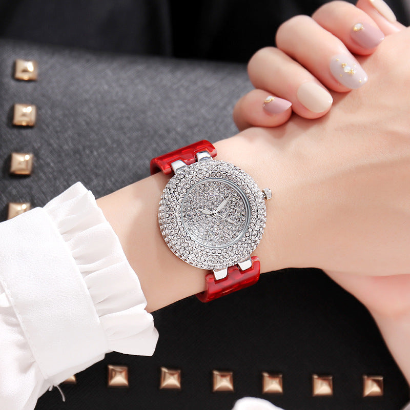 Montre Femme Luxe - Cadran Gypsophile Diamants