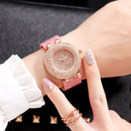 Montre Femme Luxe - Cadran Gypsophile Diamants