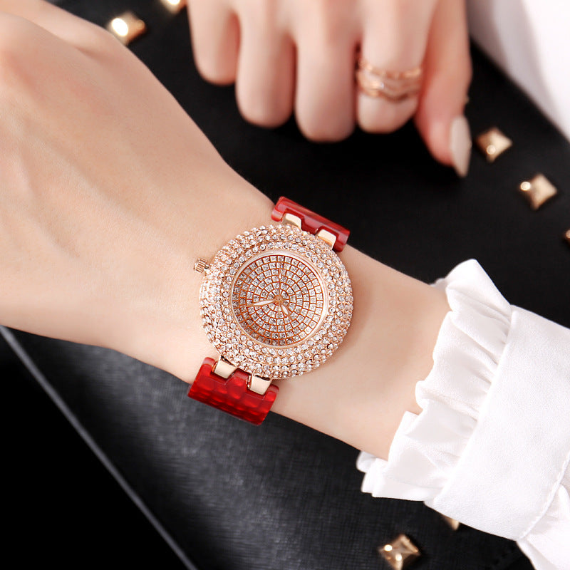 Montre Femme Luxe - Cadran Gypsophile Diamants