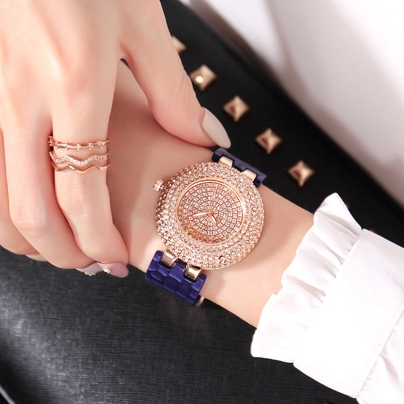 Montre Femme Luxe - Cadran Gypsophile Diamants