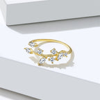 Bague Feuilles Argent 925 - Design Nature Femme
