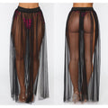 Sheer Mesh Sarong Pareo Skirt — Women's Swimsuit Cover-Up Summer 2026