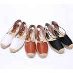 Espadrilles Femme Confort Été - Sandales Bout Fermé Respirantes