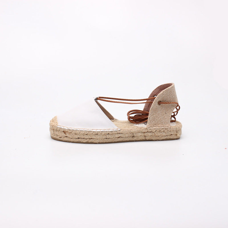 Espadrilles Femme Confort Été - Sandales Bout Fermé Respirantes
