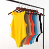 Sleeveless Round Neck Sexy Bodysuit for Women