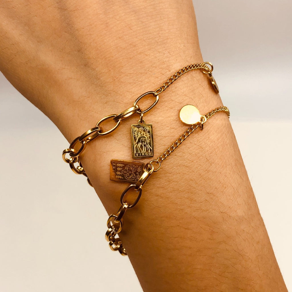 Bracelet Zodiaque Femme - Signe Astrologique Doré