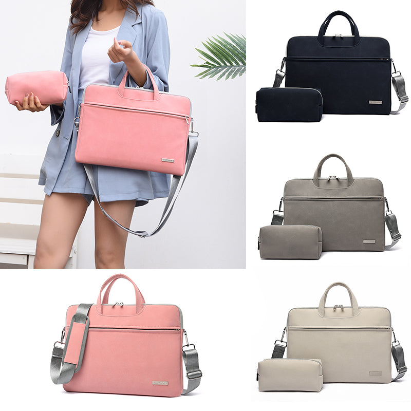 Sac Ordinateur Portable Femme Cuir PU — Sacoche Élégante 13-15 Pouces