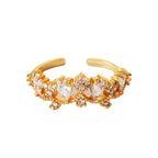 Bague Zircon Pendentif Femme - Design Goutte Élégant