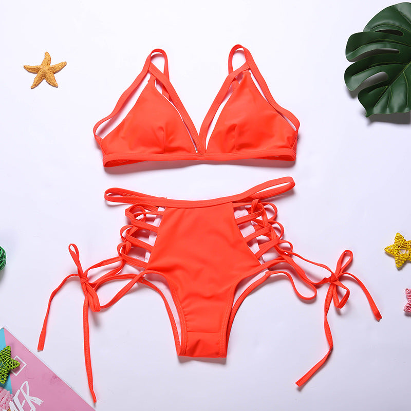 Women's Cut-Out Bikini Summer - Trendy Two-Piece Swimsuit