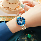Montre Femme Etanche - Cadran Polygonal Acier