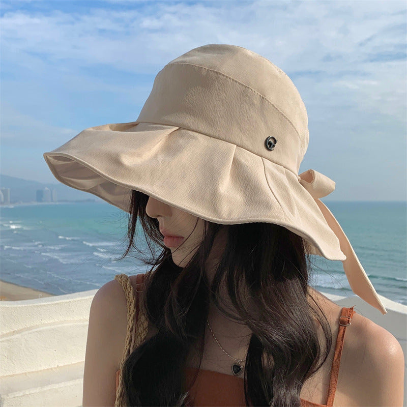 Chapeau de Soleil Pliable Grand Bord Anti-UV — Femme Été 2026