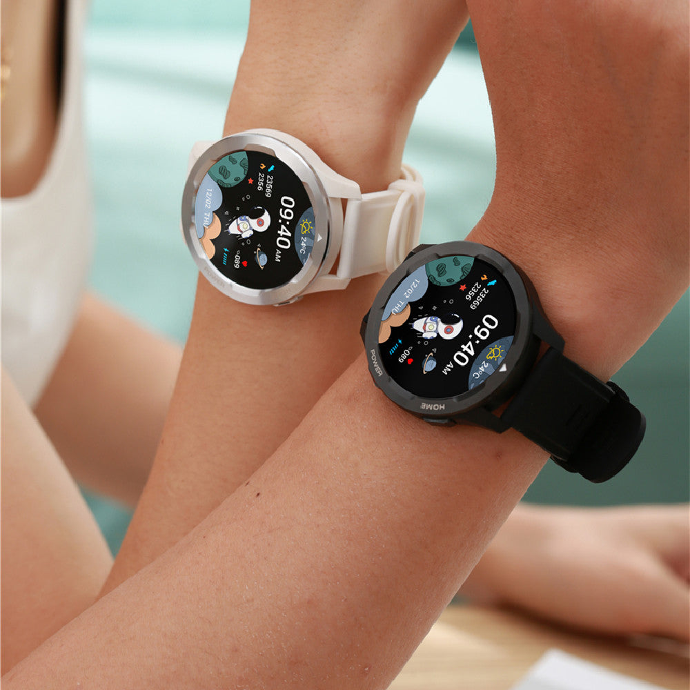 Montre Connectée Bluetooth - Appels Cardio Ecran Rond