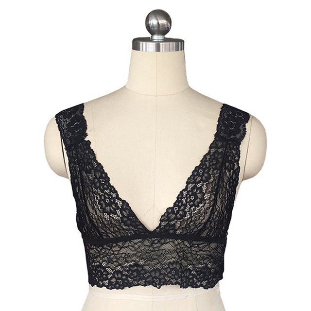 Women's Deep V-Neck Backless Camisole - Bralette Style