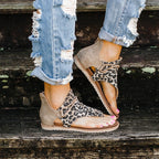Women's Floral Platform Sandals - Plus Size