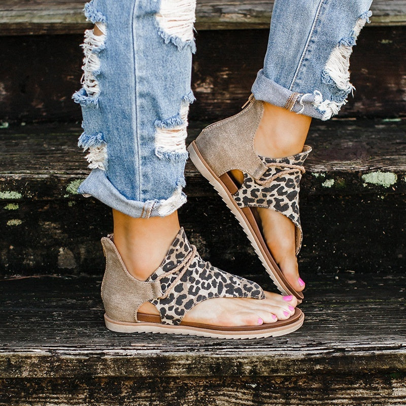 Women's Floral Platform Sandals - Plus Size