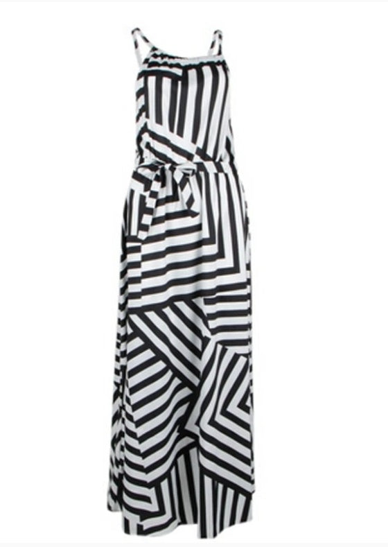 Robe Maxi d'Été Rayée Élégante — Robe Longue Femme Été 2026