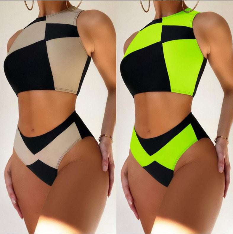 Maillot de Bain Taille Haute Gainant — Swimwear Femme Vacances Été 2026