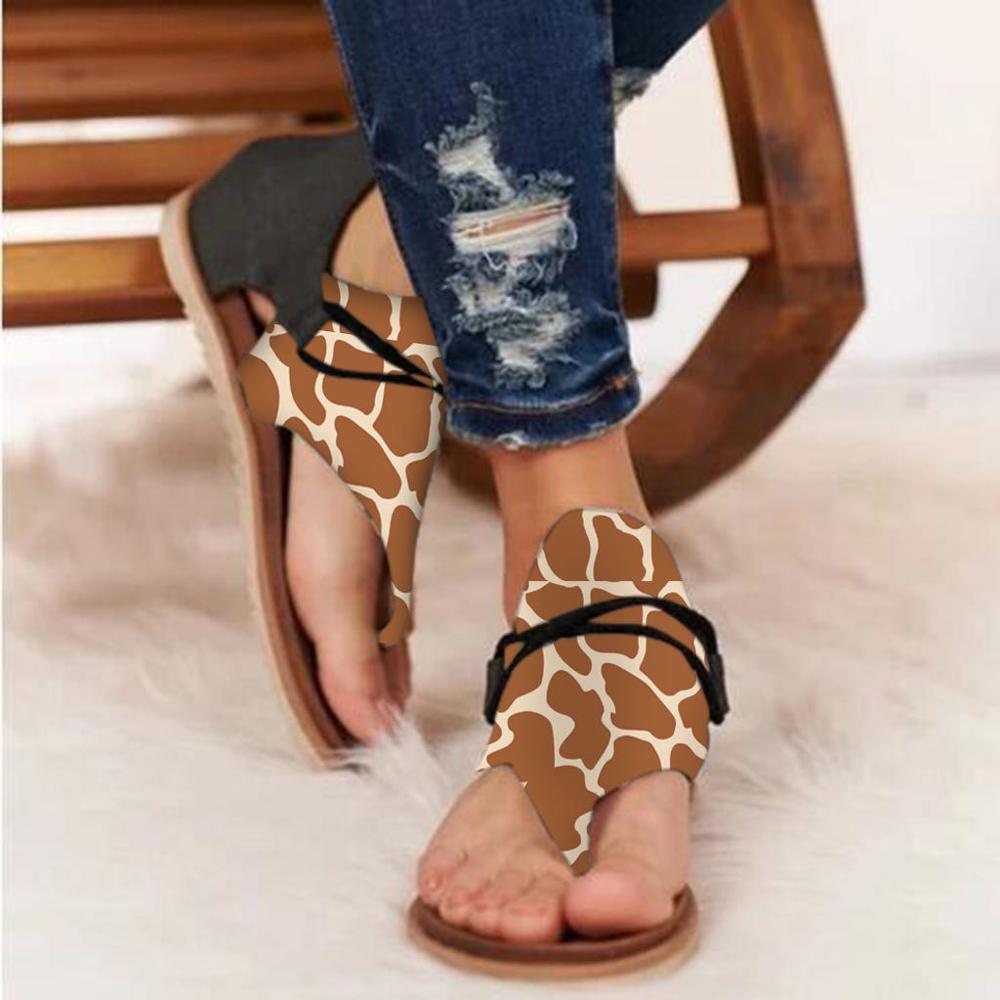 Women's Floral Platform Sandals - Plus Size