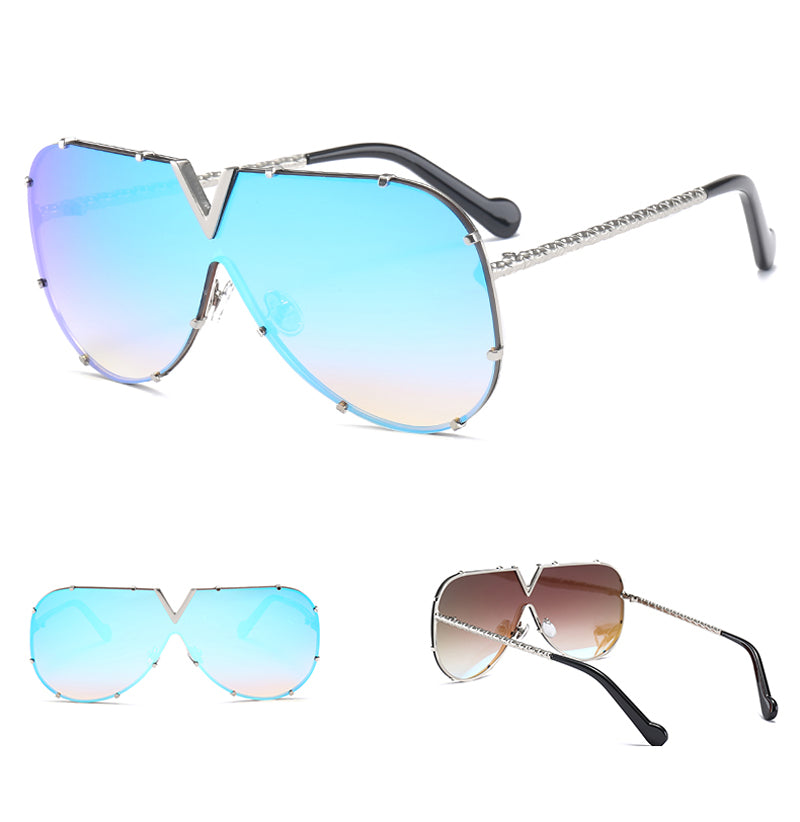 Lunettes de Soleil Sans Monture - Rivets Unisexe