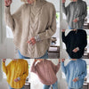 Jersey Oversize de Cuello Alto para Mujer – Mangas Murciélago