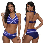 Women's Summer Ruched Bikini - Elegant 2-Piece Swimsuit
