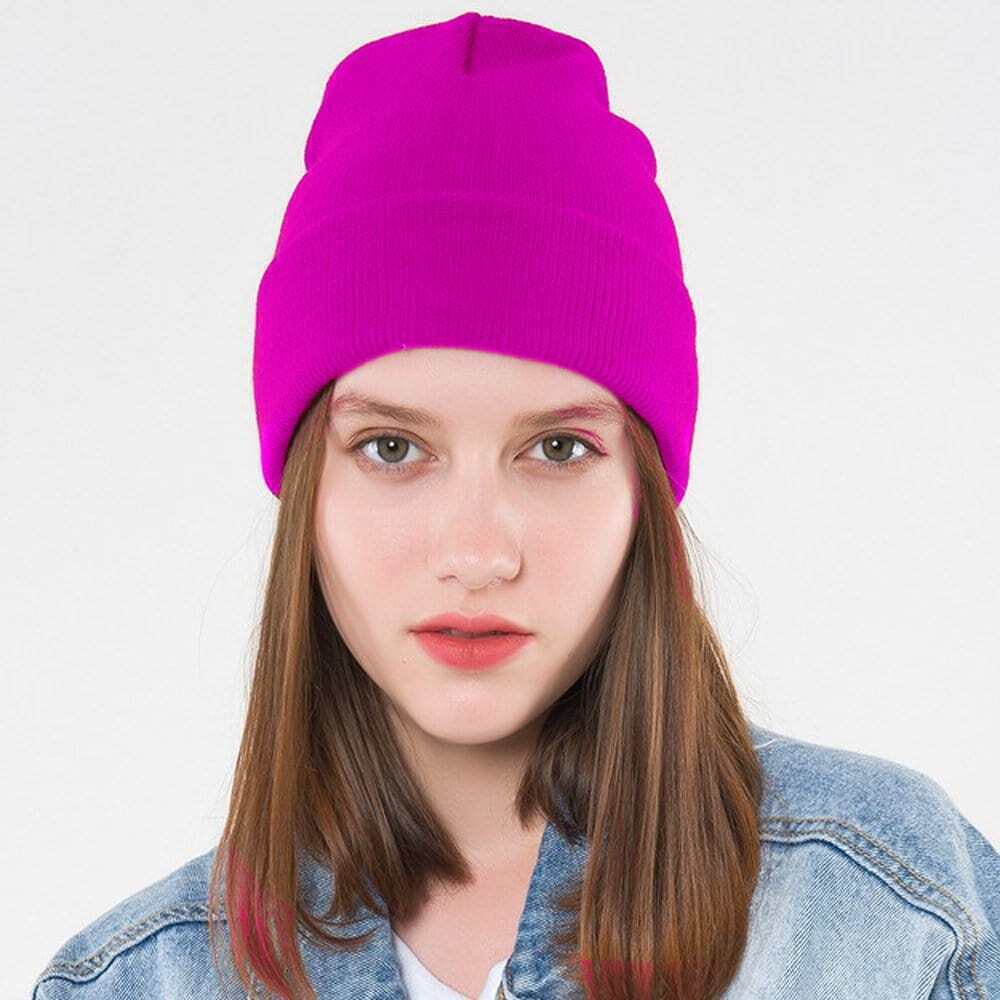 Unisex Soft Knit Slouchy Beanie – Oversized & Warm Winter