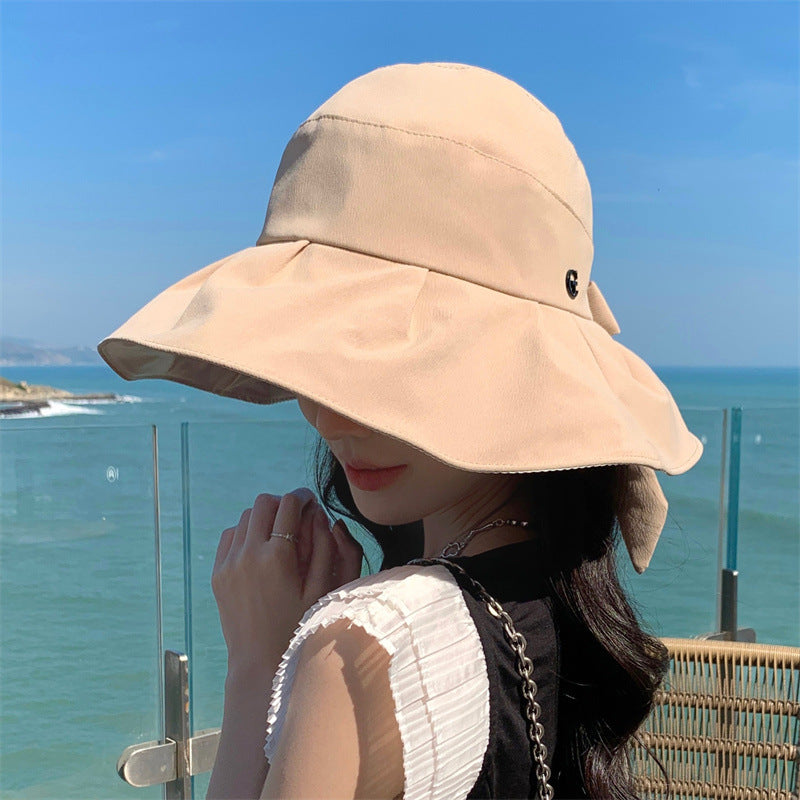 Chapeau de Soleil Pliable Grand Bord Anti-UV — Femme Été 2026