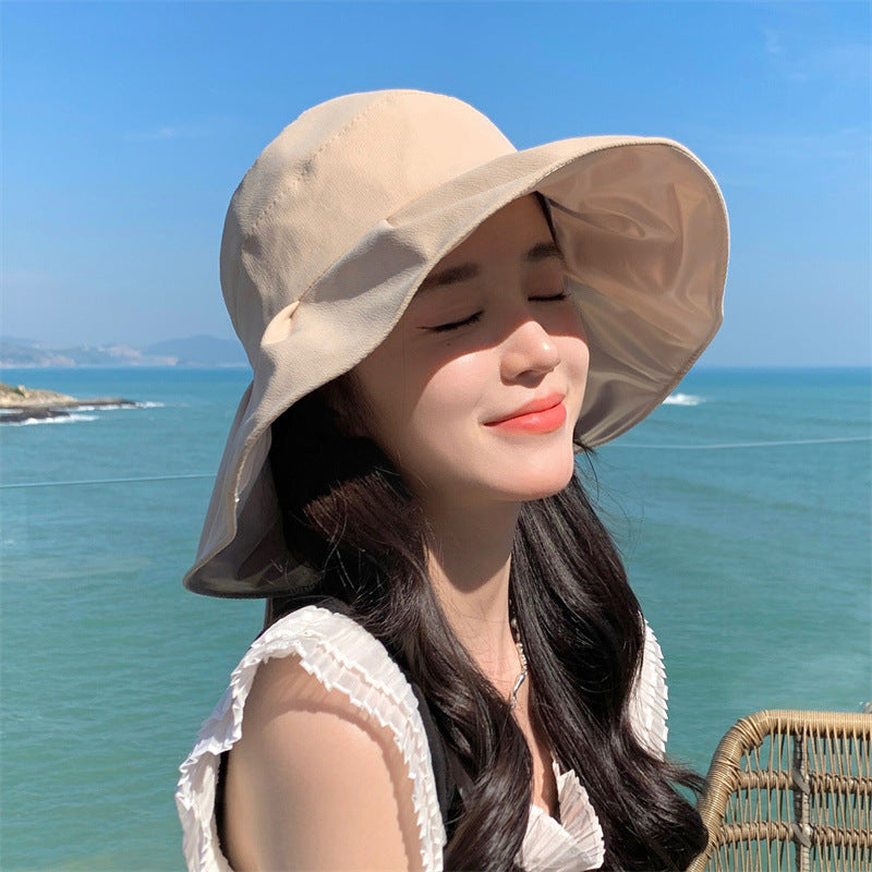 Chapeau de Soleil Pliable Grand Bord Anti-UV — Femme Été 2026