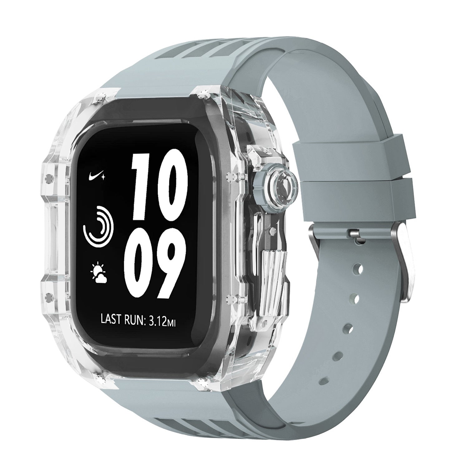 Bracelet Montre Silicone Transparent - Caoutchouc Fluoré