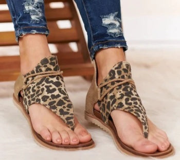 Women's Floral Platform Sandals - Plus Size