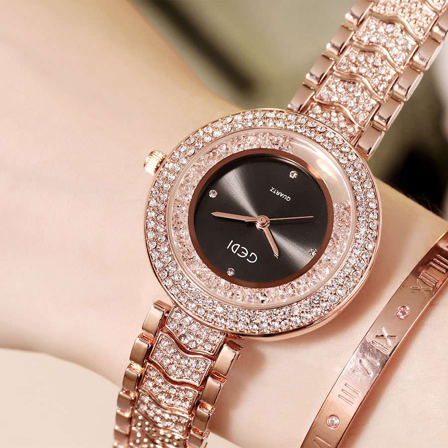 Montre Femme Bracelet Diamants - Cadran Luxe