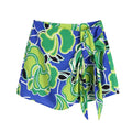 Braguita pareo estampada estilo retro francés — Short de playa para mujer, verano 2026