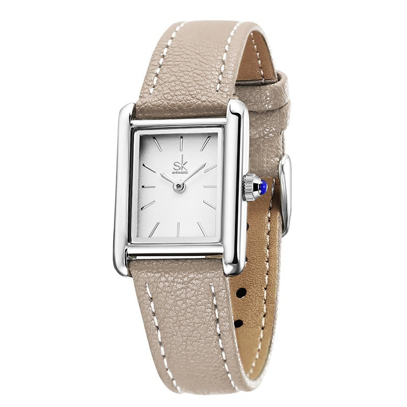 Montre Femme Retro Quartz - Petit Cadran Carré Tendance