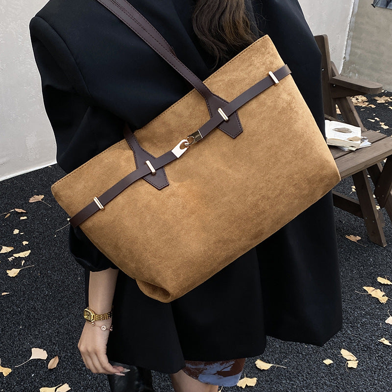 Bolso Tote Retro Gran Capacidad Mujer — Vintage Chic FuturaTrend