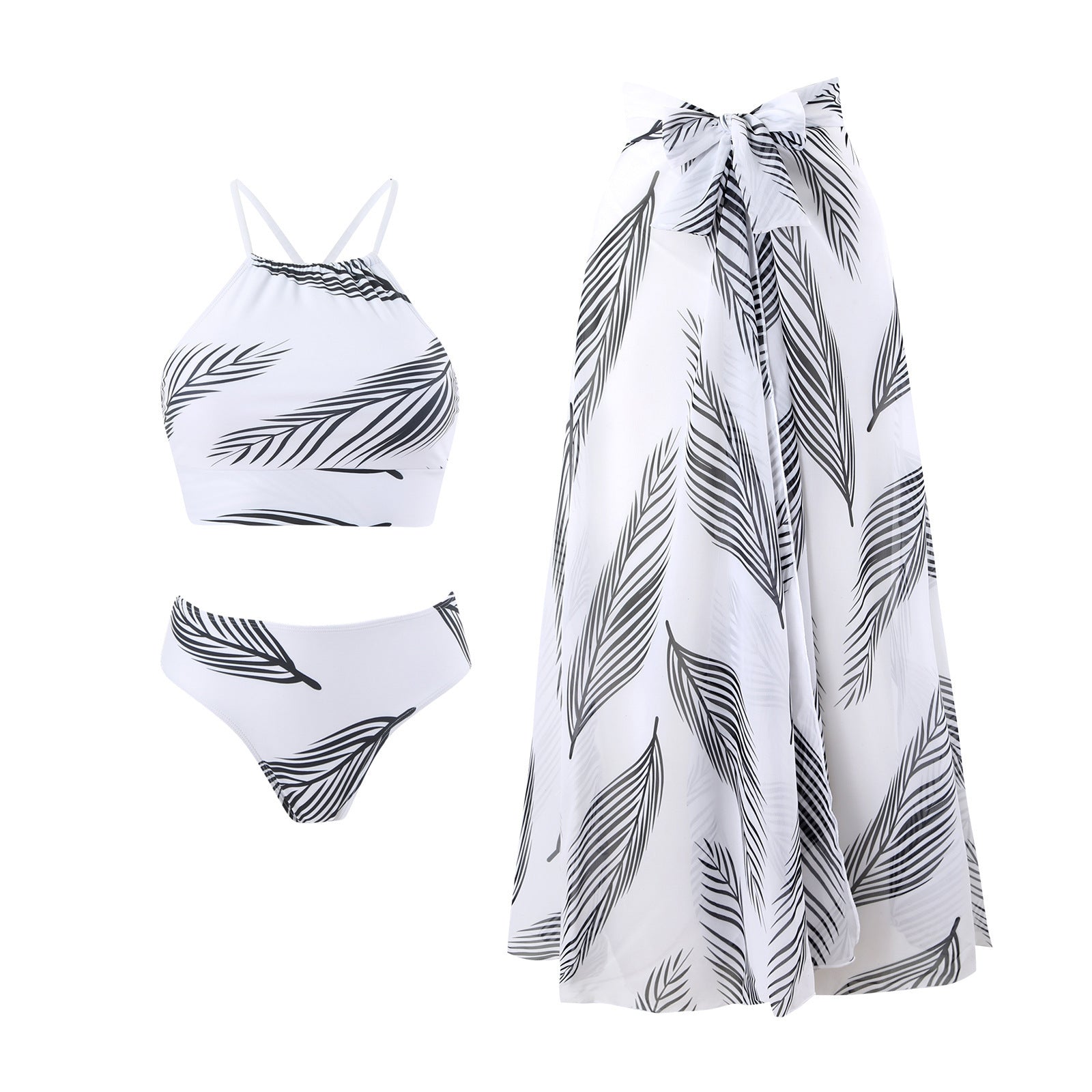 Conservative Three-Piece Skirted Bikini — Modest Women's Swimsuit Summer 2026