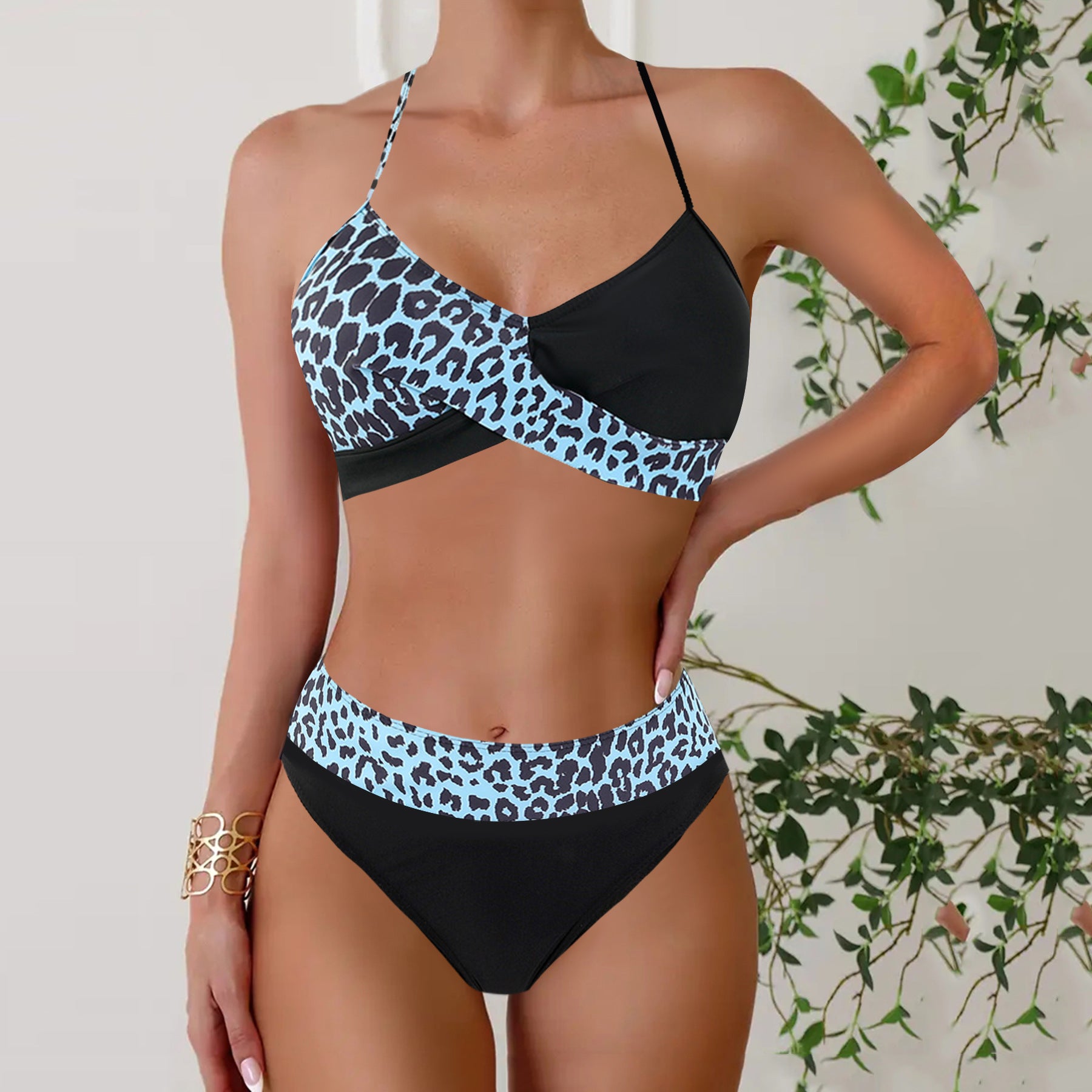 Lace-Up Two-Piece Bikini — Women's Sexy Swimsuit Summer 2026