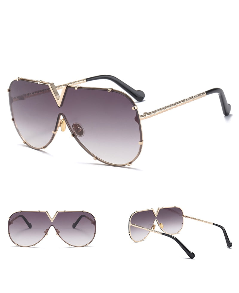 Lunettes de Soleil Sans Monture - Rivets Unisexe