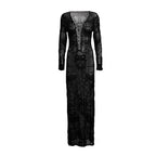 Robe de Plage Crochet Tricotée Longue — Paréo Cover-Up Femme Été 2026